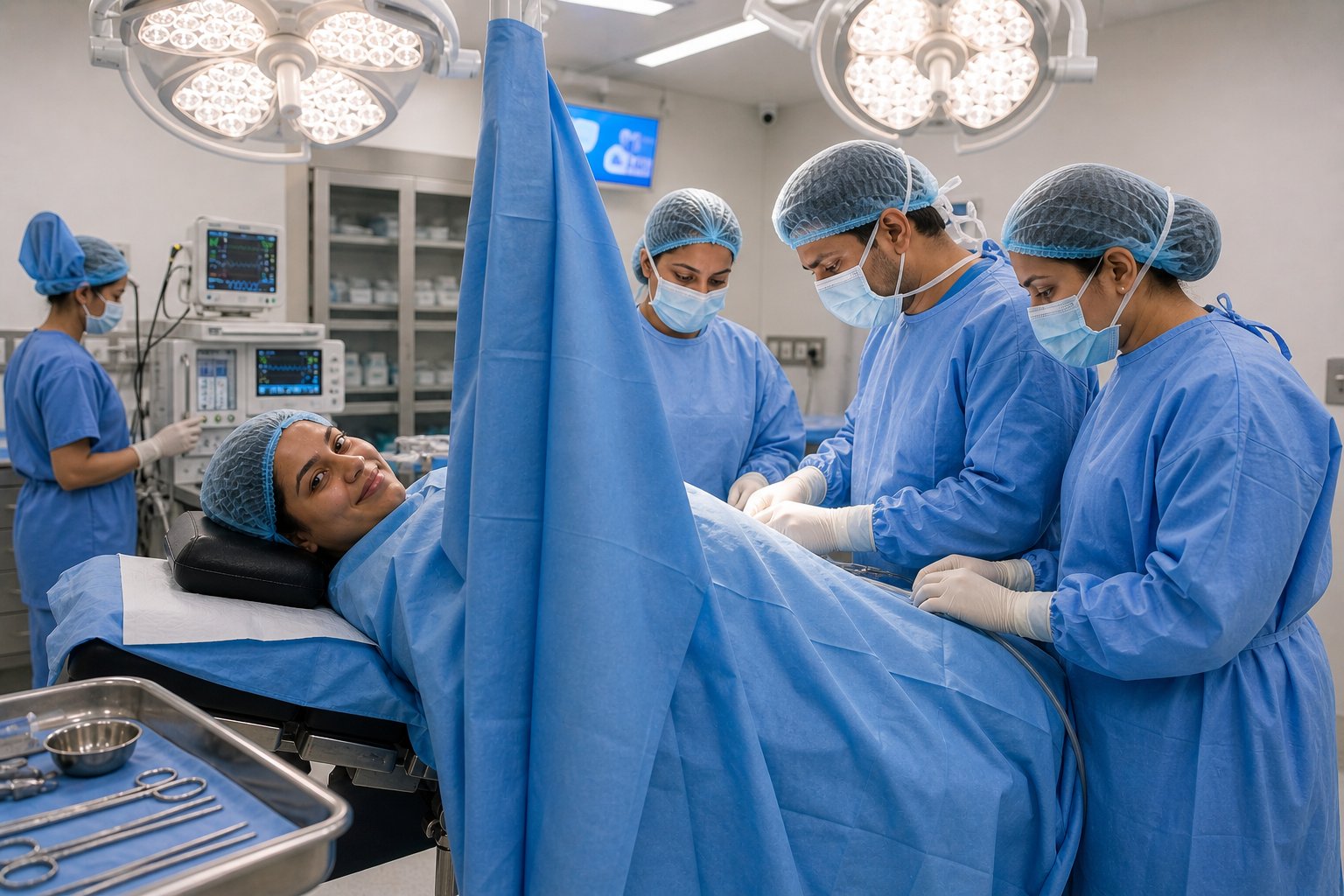 Modern operation theatre — obstetric and laparoscopic surgery